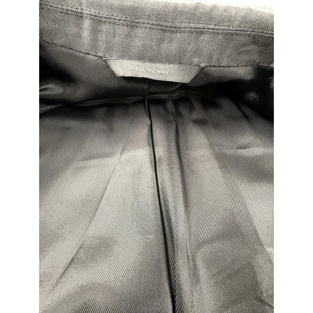 Banana Republic Blazer Mens 42R Grey Excellent Wool Mohair Vitale Barberis Italy